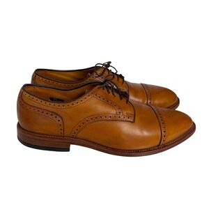 Allen Edmonds Men's Tan Leather Brogue Oxfords